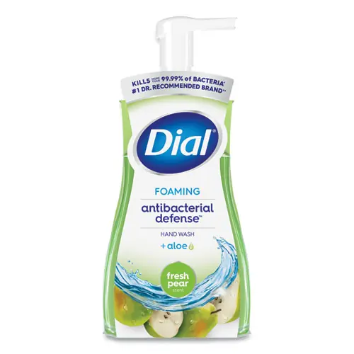 Dial® Antibacterial Foaming Hand Wash, Fresh Pear Scent, 8 oz, 8/Carton