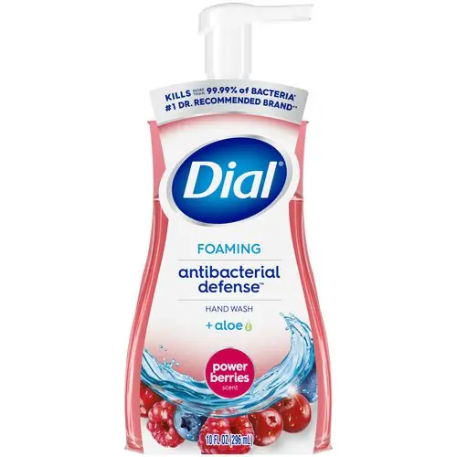Dial® Antibacterial Foaming Hand Wash, Power Berries Scent, 10 oz