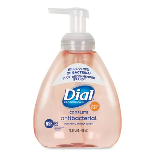 Dial® Professional Antibacterial Foaming Hand Wash, Original Scent, 15.2 oz, 4/Carton