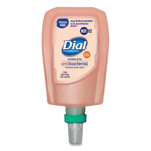 Dial® Professional Antibacterial Foaming Hand Wash Refill for FIT Touch Free Dispenser, Original Scent, 1 L