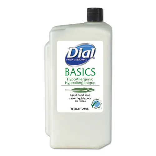 Dial® Professional Basics Liquid Hand Soap Refill for 1 L Dispenser, Fresh Floral Scent, 8/Carton