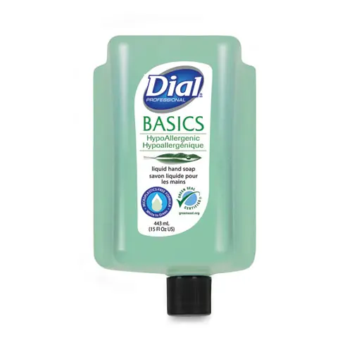 Dial® Professional Basics MP Free Liquid Hand Soap Refill for Versa Dispenser, Unscented, 15 oz, 6/Carton