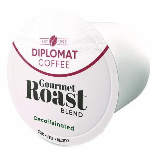 Diplomat Coffee Gourmet Decaffeinated DC-Cup, 10 g, 48/Carton