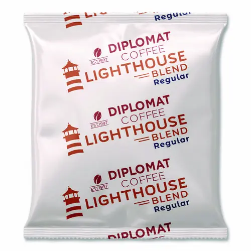 Diplomat Coffee Light House Frac Pack, 2.5 oz, 100/Carton