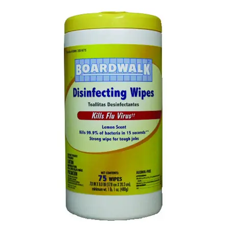 Disinf Wipe 75ct Lemon Scent, 6 Pack