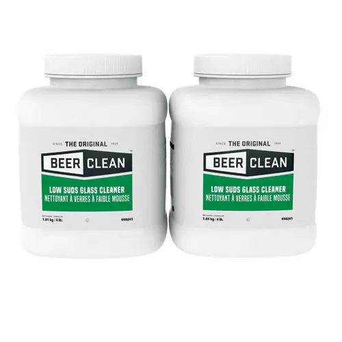Diversey™ Beer Clean Glass Cleaner, Unscented, Powder, 4 lb. Container