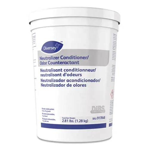Diversey™ Floor Conditioner/Odor Counteractant, Powder, 0.5 oz Packets, 90 Packets per Tub, 2 Tubs per Carton