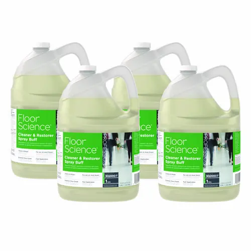 Diversey™ Floor Science Cleaner/Restorer Spray Buff, Citrus Scent, 1 gal Bottle, 4/Carton