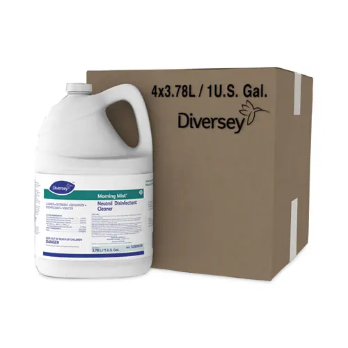 Diversey™ Morning Mist Neutral Disinfectant Cleaner, Fresh Scent, 1 gal Bottle