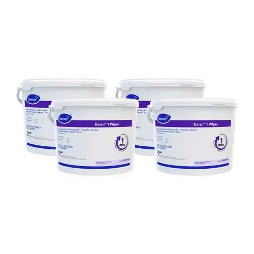 Diversey™ Oxivir 1 Wipes, 160 Wipes/Canister, 4 Canisters/Carton
