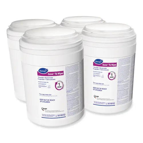 Diversey™ Oxivir TB Disinfectant Wipes, 160/Canister, 4 Canisters/Carton
