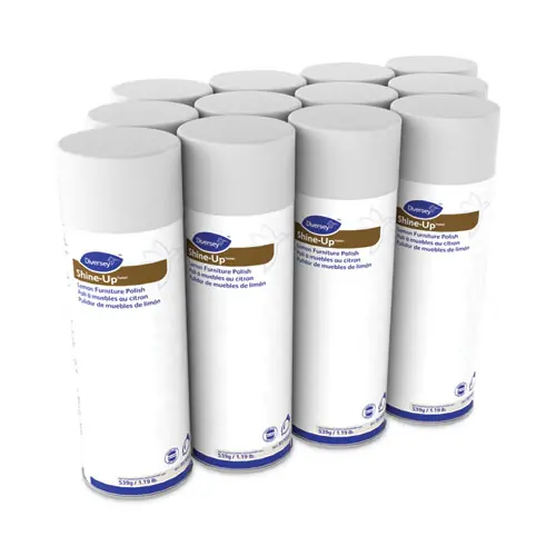 Diversey™ Shine-Up Furniture Cleaner, Lemon Scent, 13.8 oz Aerosol Spray, 12/Carton