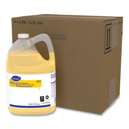 Diversey™ Suma Break-Up Degreaser D3.51, Characteristic Scent, 1 gal Bottle, 4/Carton