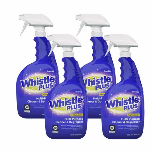 Diversey™ Whistle Plus Professional Multi-Purpose Cleaner/Degreaser, Citrus, 32 oz Spray Bottle, 4/Carton
