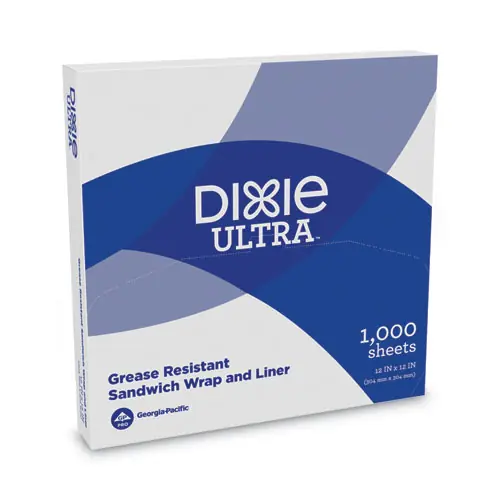 Dixie® All-Purpose Food Wrap, Dry Wax Paper, 12 x 12, White