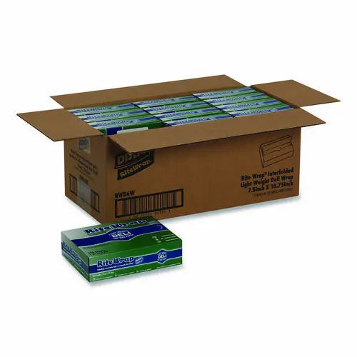 Dixie® Dispens-A-Wax Waxed Deli Patty Paper, 10.75 x 7.5, 500/Box, 12 Boxes/Carton