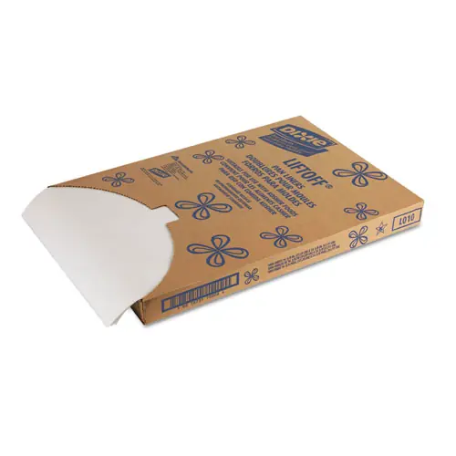 Dixie® Greaseproof Liftoff Pan Liners, White, 1000/Carton