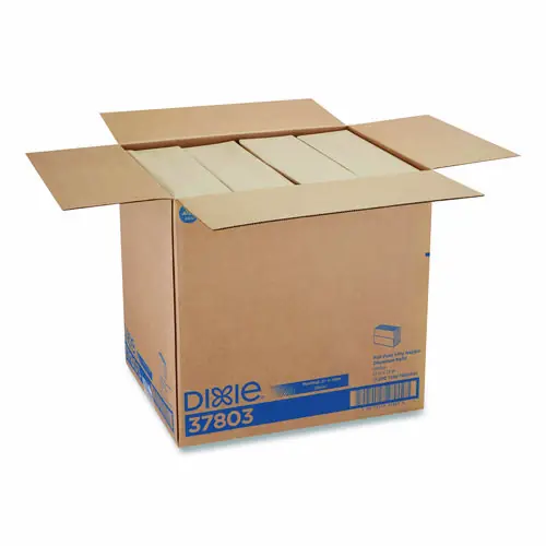 Dixie® Interfold Napkin Refills, 1-Ply, 13 x 12, White, 600 Napkins/Pack, 12 Packs/Carton