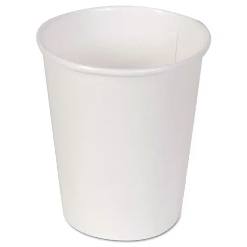 Dixie® Paper Hot Cups, 10 oz, White, 50/Sleeve, 20 Sleeves/Carton