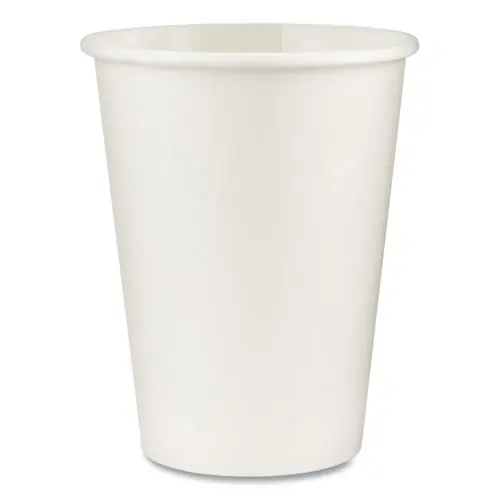 Dixie® Paper Hot Cups, 12 oz, White, 50/Sleeve, 20 Sleeves/Carton