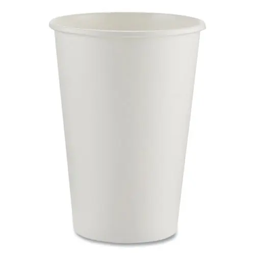 Dixie® Paper Hot Cups, 16 oz, White, 50/Sleeve, 20 Sleeves/Carton