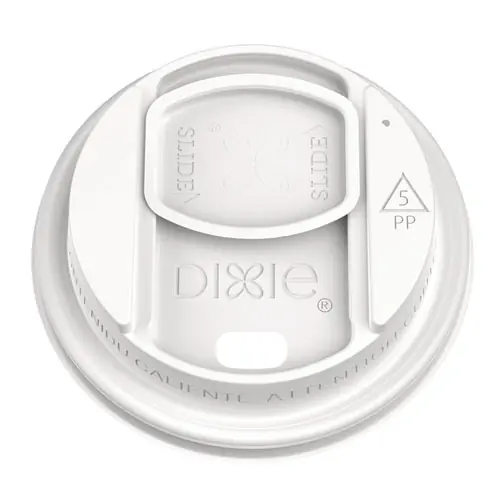 Dixie® Smart Top Reclosable Lids for Hot Cups, Plastic, White, 1000/Carton