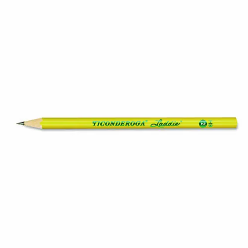 Dixon® Ticonderoga Laddie Woodcase Pencil, HB (#2), Black Lead, Yellow Barrel, Dozen