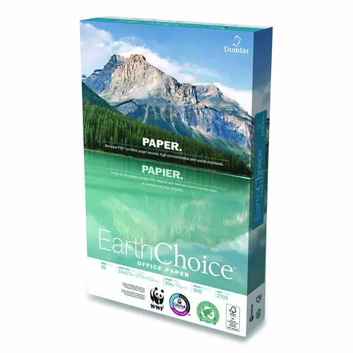 Domtar EarthChoice Office Paper, 92 Bright, 20 lb, 11 x 17, White, 500 Sheets