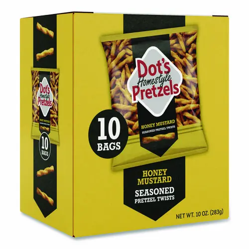Dot's Pretzels® Honey Mustard Pretzels, 1 oz Bag, 10/Box
