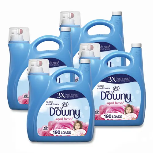 Downy® Liquid Fabric Softener, April Fresh, 140 oz Bottle, 4/Carton