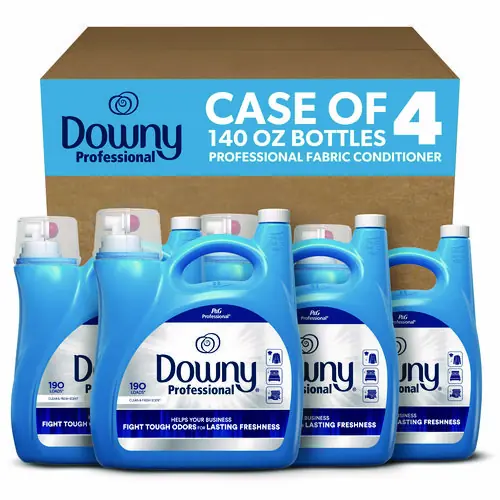 Downy® Professional Commercial Liquid Fabric Softener, Clean and Fresh Scent, 140 oz, 4/Carton