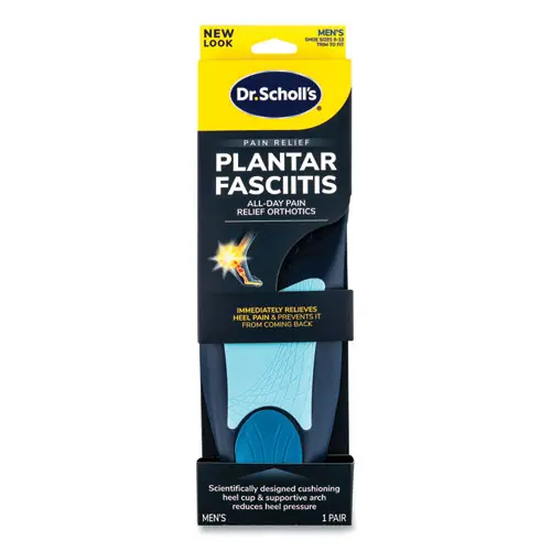 Dr. Scholl's® Plantar Fasciitis All Day Pain Relief Orthotics for Men, Size 8-13, Blue