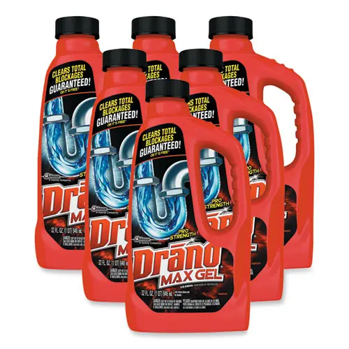 Drano® Max Gel Clog Remover, 32 oz Bottle, 12/Carton