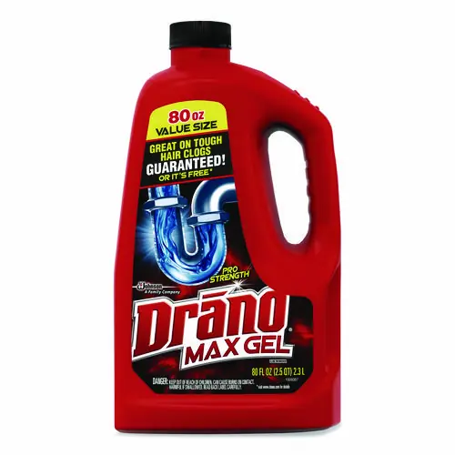 Drano® Max Gel Clog Remover, 80 oz Bottle