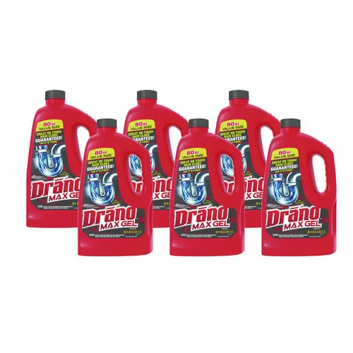 Drano® Max Gel Clog Remover, Bleach Scent, 80 oz Bottle