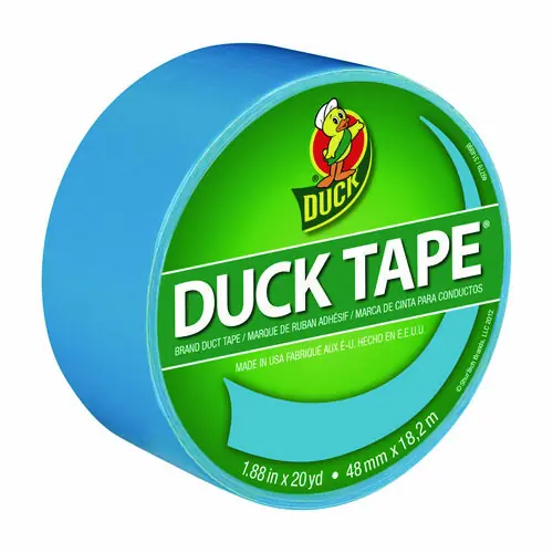Duck® Colored Duct Tape, Electric Blue, 1.88" x 20 yds, 3" Core