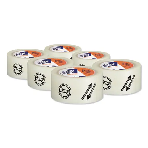 Duck® Folded Edge Tape, 3" Core, 2.08" x 110 yds, Clear