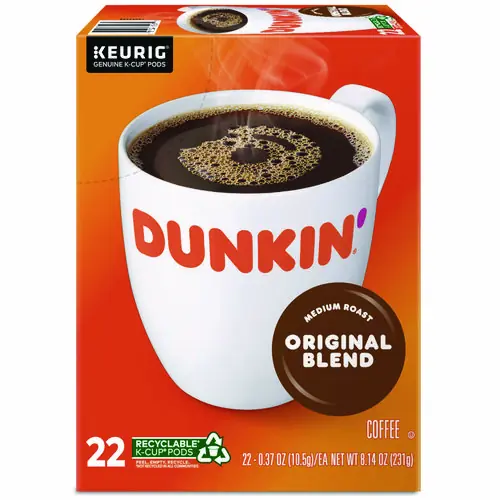 Dunkin'® K-Cup Pods, Original Blend, 22/Box