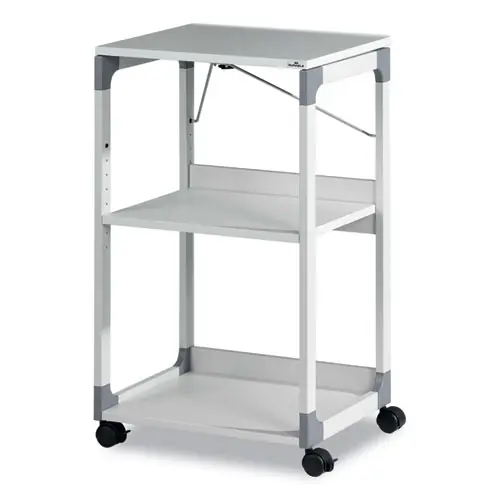 Durable® 3-Tier Multimedia Trolley for Projectors, Gray, 20" x 17" x 34.75"