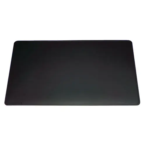 Durable® Anti-Slip Contoured Edge PVC Desk Pad, 20.5 x 25.5, Black