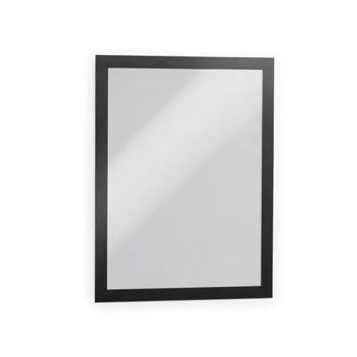 Durable® DURAFRAME MAGNETIC Sign Holder Frame, Black, 2/Pack