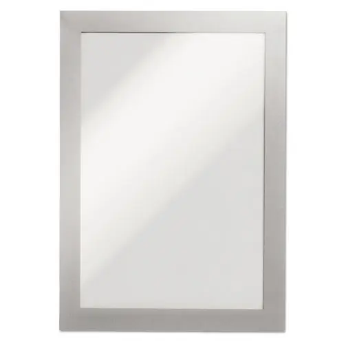 Durable® DURAFRAME Sign Holder, 5.5 x 8.5, Silver, 2/Pack