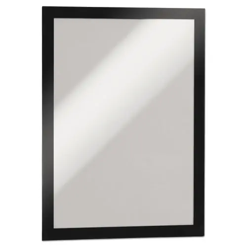 Durable® DURAFRAME Sign Holder, 8.5 x 11, Black Frame, 2/Pack