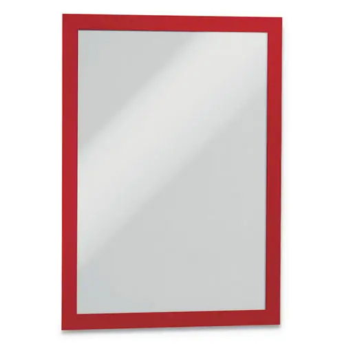 Durable® DURAFRAME Sign Holder, 8.5 x 11, Red Frame, 2/Pack