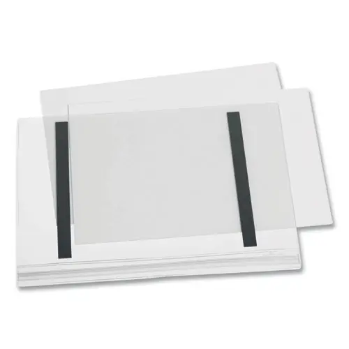 Durable® Magnetic Water-Resistant Sign Holder, 8.5 x 11, Clear Frame, 5/Pack
