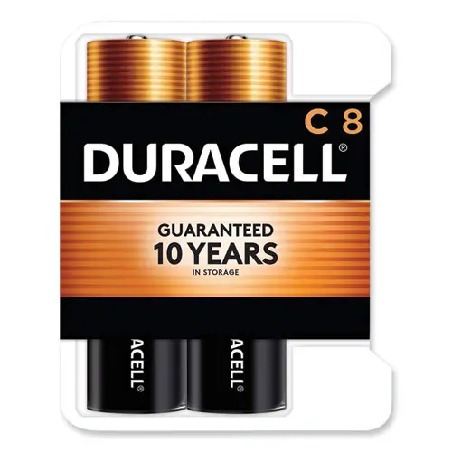 Duracell® CopperTop Alkaline C Batteries, 8/Pack