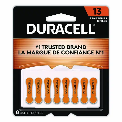 Duracell® Hearing Aid Battery #13, 8/Pack