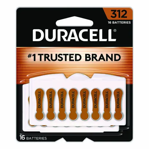 Duracell® Hearing Aid Battery #312, 16/Pack