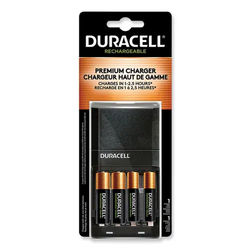 Duracell® ION SPEED 4000 Hi-Performance Charger with 2 AA and 2 AAA NiMH Batteries
