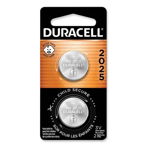 Duracell® Lithium Coin Batteries, 2025, 2/Pack
